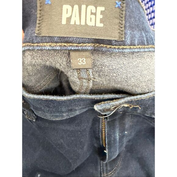 Paige Lennox Frankie Dark Slim Fit Stretch Jeans Size 33x32 - Picture 6 of 9